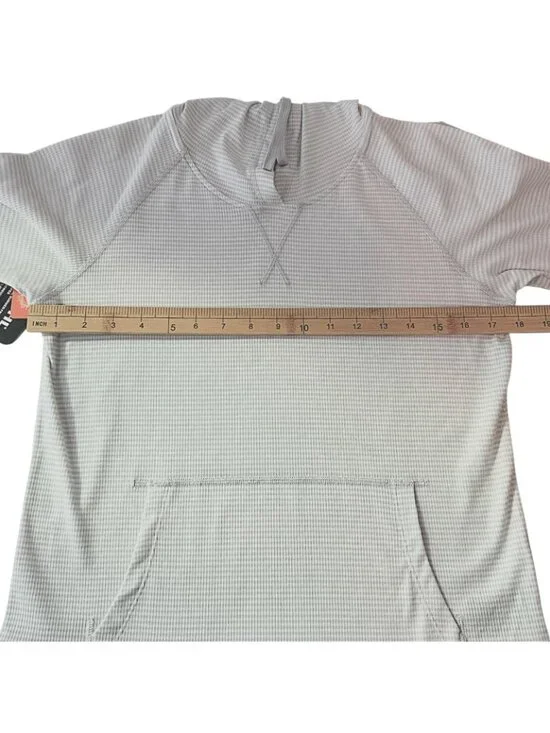 NWT Kuhl Stria Pullover Hoodie Womens XS Gray Lightweight Stripe UPF 50+ Sun - Picture 11 of 13